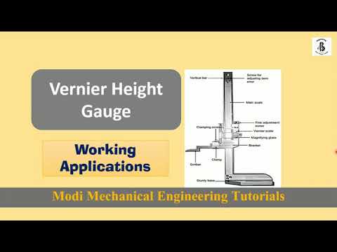 Part of a video titled How to use Vernier height gauge - YouTube