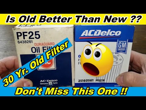 ACDelco Oil Filter PF1218 Cut Open vs. ACDelco Oil Filter Pf25 Cut Open