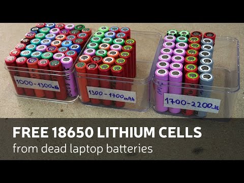Lithium Cells From Dead Laptop Batteries