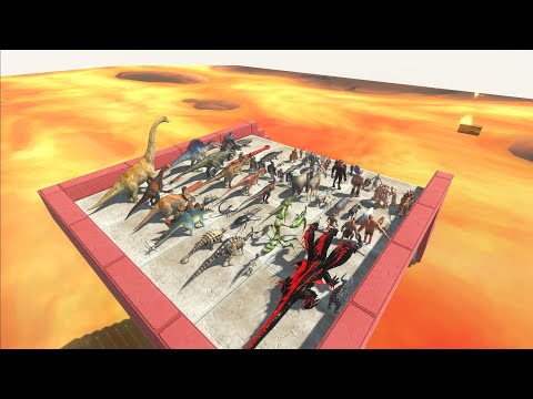 Don't Fall Into LAVA! - All Units - Animal Revolt Battle Simulator