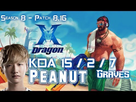 KZ Peanut GRAVES vs CAMILLE Jungle - Patch 8.16 KR Ranked