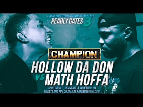 CHAMPION | HOLLOW DA DON VS MATH HOFFA - WAR - RARE BREED ENT.