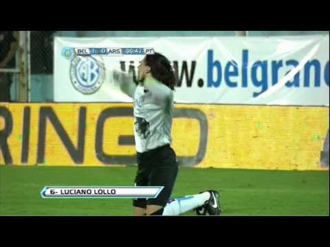 Gol de Lollo. Belgrano 1 - Arsenal 0. Fecha 7. Torneo Final 2013. Fútbol Para Todos