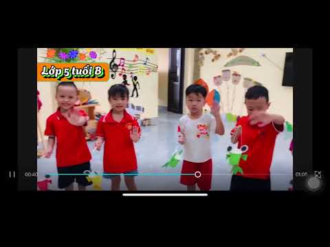 Hoạt động trải nghiệm làm lồng đèn trung thu của các bé lớp 5TB trường Mầm non Quyết Thắng