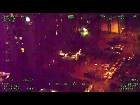 Volusia County Sheriff's Office helicopter shows procession for fallen officer