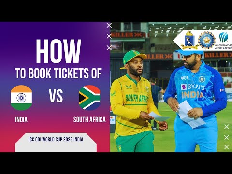 HOW TO BUY CRICKET WORLD CUP TICKETS 2023 | MATCH TICKET BOOKING LINK | @ICC ODI WC 2023 IND VS SA