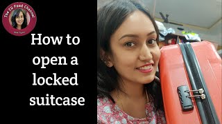 How to open a locked suitcase or luggage bag when you