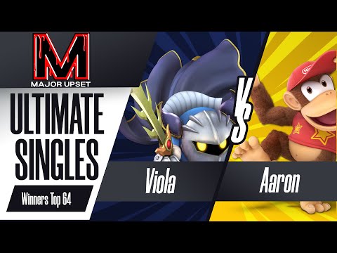 Viola (Meta Knight) vs Aaron (Diddy Kong) - Ultimate Singles Winners Top 64 - MAJOR UPSET