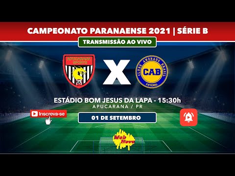 Apucarana Sports 1x0 Clube Andraus Brasil  |AO VIVO| PARANAENSE Série B - 2021