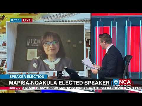 Speaker election Reaction to Mapisa Nqakula's election