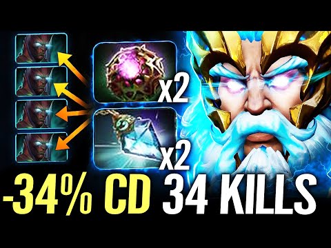 🔥 ZEUS -34% CD 34 KILLS EPIC 1 Carry 5 — 20.000 Gold Comeback Octarine + Prism Nuker Dota 2 Pro