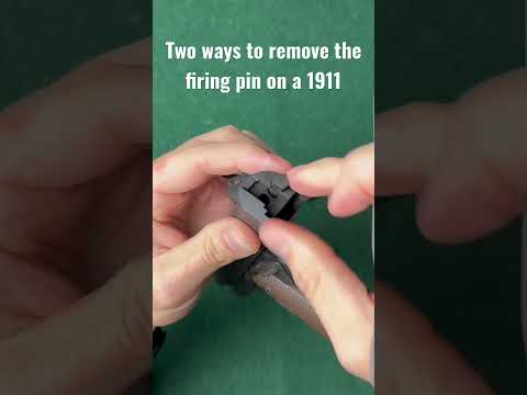 Another way to remove your firing pin on your 1911