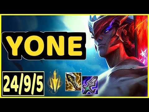 YONE VS SYNDRA - 24/9/5 KDA MID GAMEPLAY