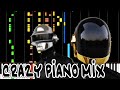 Crazy Piano Mix! HARDER BETTER FASTER STRONGER [Daft Punk]
