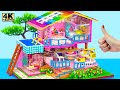 Build 2 Storey Million Dollar Villa For Rich With Infinity Pool From Cardboard DIY Miniature House