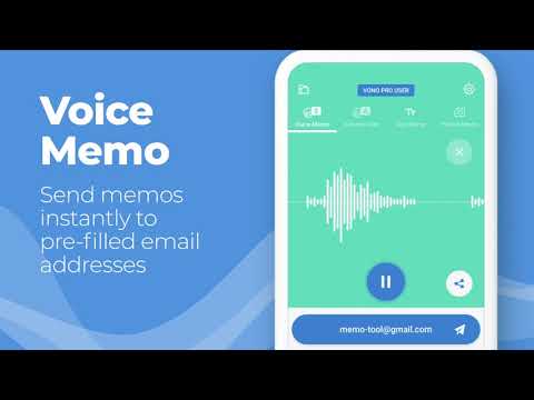 Voice Memos, SpeechNotes, VoNo Video