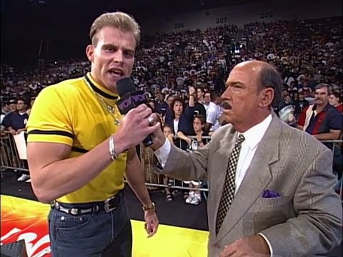 Alex Wright Claims WCW is holding him down because he is German, & Demands Title Shot! 1997