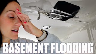 HOME GYM FLOODED WHILE HOSTING A BRIDAL SHOWER | WATER COMING THROUGH 