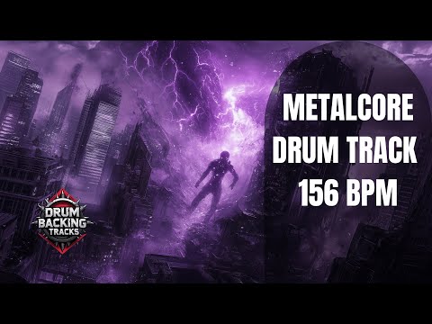 156 BPM Metalcore Drum Track - Intense Full Song Structure