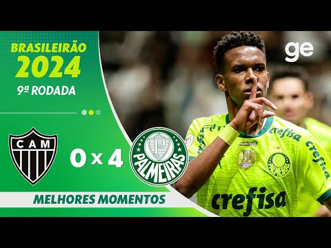 ATLÉTICO-MG 0 X 4 PALMEIRAS | MELHORES MOMENTOS | 9ª RODADA BRASILEIRÃO 2024 | ge.globo