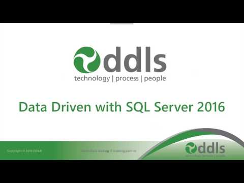 Webinar: Becoming Data Driven with SQL Server 2016