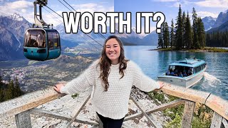 Trying the 2 Best Tours in Banff (Banff Gondola & Minnewanka Lake Cruise)
