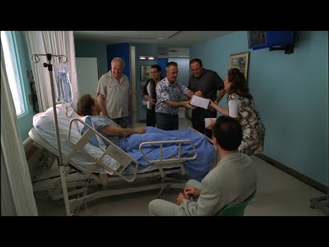 The Sopranos - Tony, Silvio And Paulie Visit Jackie Aprile