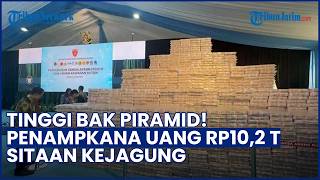 BIKIN GELENG KEPALA! Penampakan Tumpukan Uang Rp10,2 Triliun Sitaan Kejagung, Bak Piramid