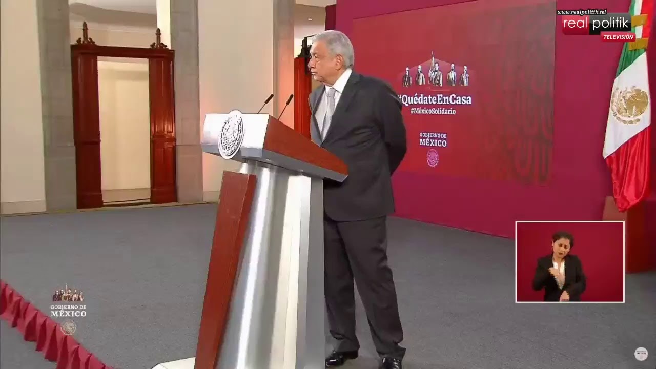 México: El presidente Andrés Manuel López Obrador reporta la situación del coronavirus en el país