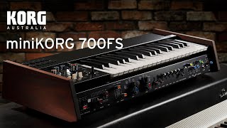 Video thumbnail for KORG: miniKORG 700FS Synthesizer Sounds Demo by Korg Australia