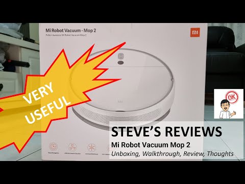 Xiaomi Mi Robot Vacuum - Mop 2 with automatic vacuum and mop with VSLAM visual navigation