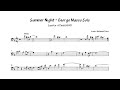 George Masso “Summer Night” Jazz Trombone Solo Transcription