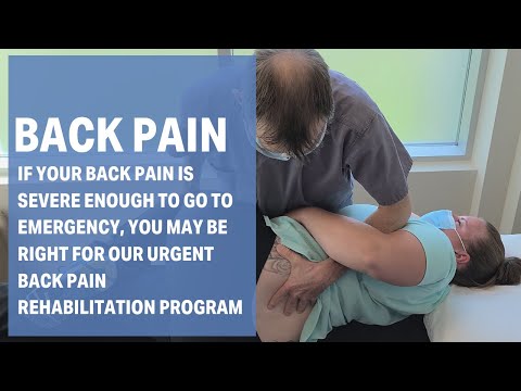 Urgent Back Pain Rehabilitation Program in Calgary, Canada