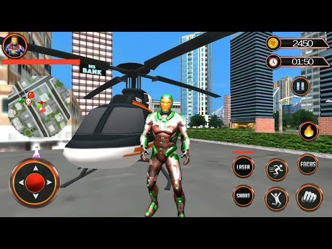 Grand Flying Iron Hero Rescue Missions (by Grand Superhero Games) Android GamePlay