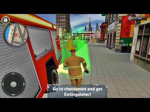 Fire Truck Driving Simulator 2020 - NY City FireFighter Emergency Services #4 - Android GamePlay