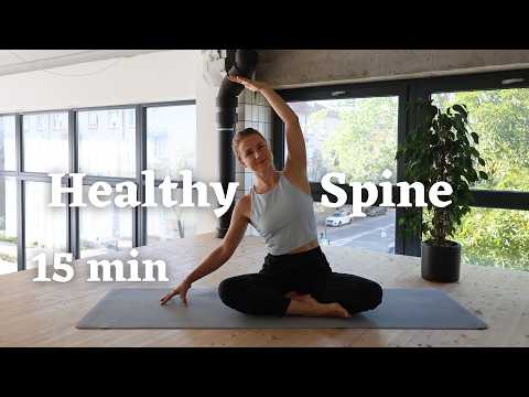 15 min Gentle Yoga Flow | Healthy Back & Spinal Freedom