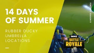 Fortnite 14 Days of Summer: Visit A Giant Beach Umbrella & Huge Rubber Ducky In The Same Match
