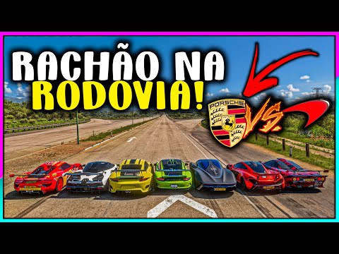 RACHÃO NA RODOVIA - PORSCHE VS MCLAREN - FORZA HORIZON 5