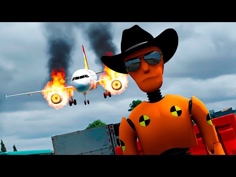 FLIGHT TO HELL #2 | BRUTAL Airplane Crashes - BeamNG.Drive