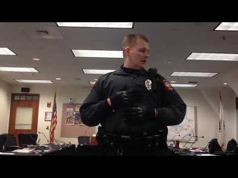 Natick, MA Police Officer "Punch" Confronts Public Speaker March 12, 2018.