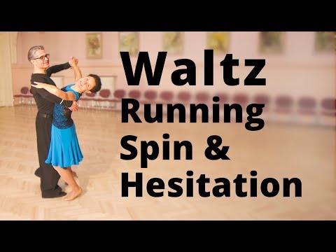 How to Dance Waltz - Running Spin Turn and Hesitation Change | Dance Steps