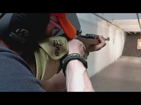 M1 carbine and "Him" in action