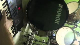 Jamming keyboard , guitar and Drum