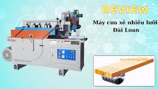 Giới thiệu máy cưa Ripsaw nhiều lưỡi Đài Loan FE-320-6 | Máy xẻ nhiều lưỡi tải nặng 50HP