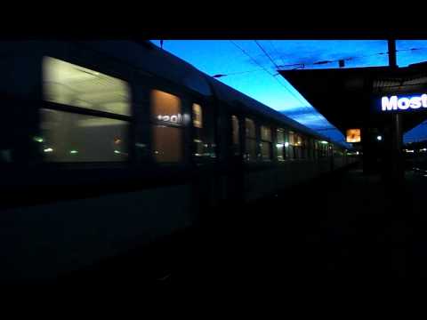 Odjezd vlaku R 440 Excelsior (ČD 363.071) - Most, 2. 1. 2013