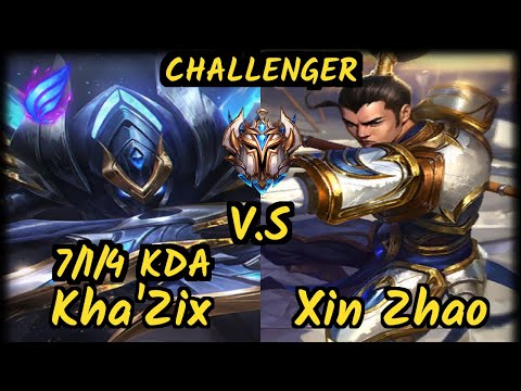 ESG Agurin (KHA'ZIX) vs XIN ZHAO - 7/1/4 KDA JUNGLE CHALLENGER GAMEPLAY - EUW