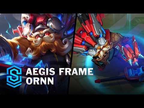 Aegis Frame Ornn Skin Spotlight - Pre-Release - PBE Preview - League of Legends