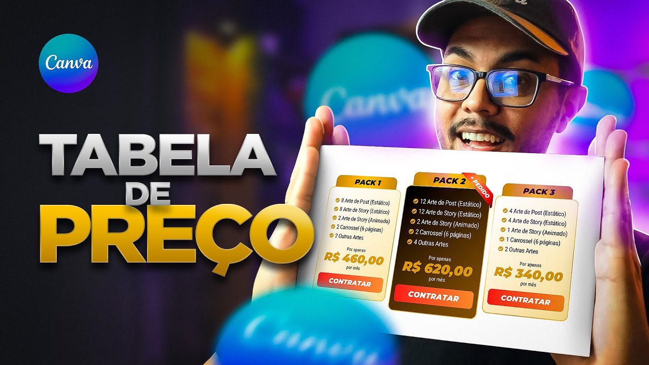 Como Fazer o TABELA DE PREÇO no Canva [Várias Dicas]