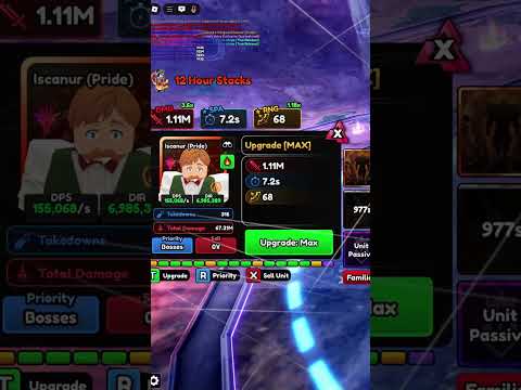 Anime Vanguards: Monarch Escanor SOLOS #shorts #gaming #roblox