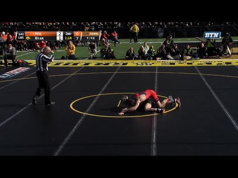 Big Ten Rewind: 2016 Wrestling -141 LBs - Oklahoma State's Dean Heil vs. Iowa's Logan Ryan